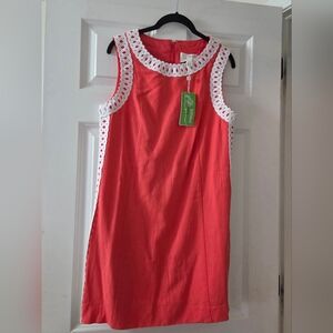 Lilly Pulitzer Sadie Shift Romper with White Detail